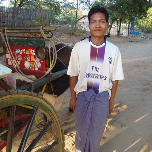 Kyaw Tun und seine Kutsche